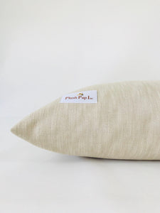 Close up of Plush Pup Inc's brown canvas dog bed cover