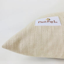 Load image into Gallery viewer, Close up of the durable brown canvas dog bed cover