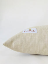 Load image into Gallery viewer, Corner of a brown canvas dog bed cover made by Plush Pup Inc